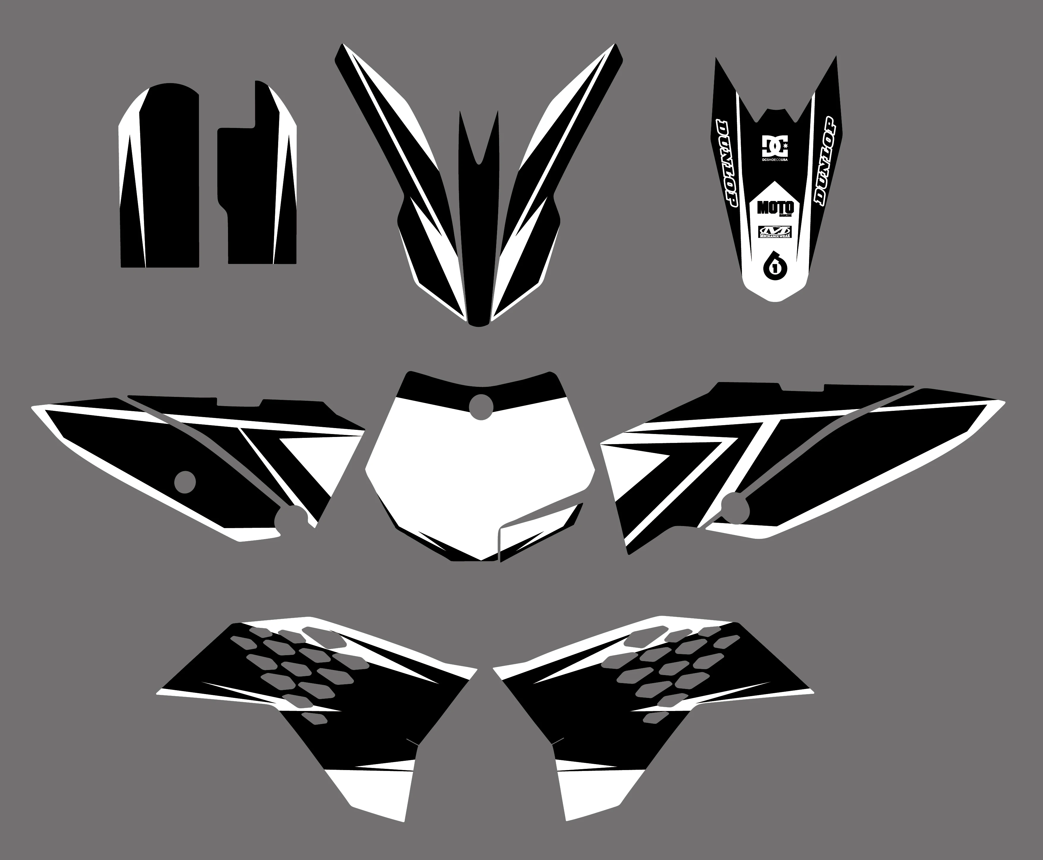 H2CNC графика и фон наклейка стикеры Наборы для KTM 65 SX 65SX 2009 2010 2011 2012|sticker kit|team graphicsdecal