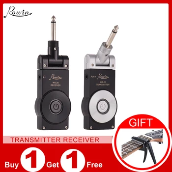

Rowin WS-20 2.4G Wireless Rechargeable Electric Guitar Transmitter Receiver Set 30 Meters Transmission Range with USB