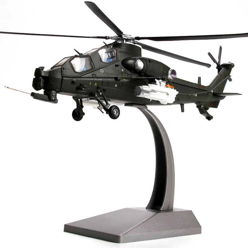 Terebo 1/54 масштаб Китай CAIC Z-10 WZ-10 ожесточенный Thunderbolt атака вертолет литой металлический самолет модель игрушка для коллекции, подарок - Цвет: Z-10