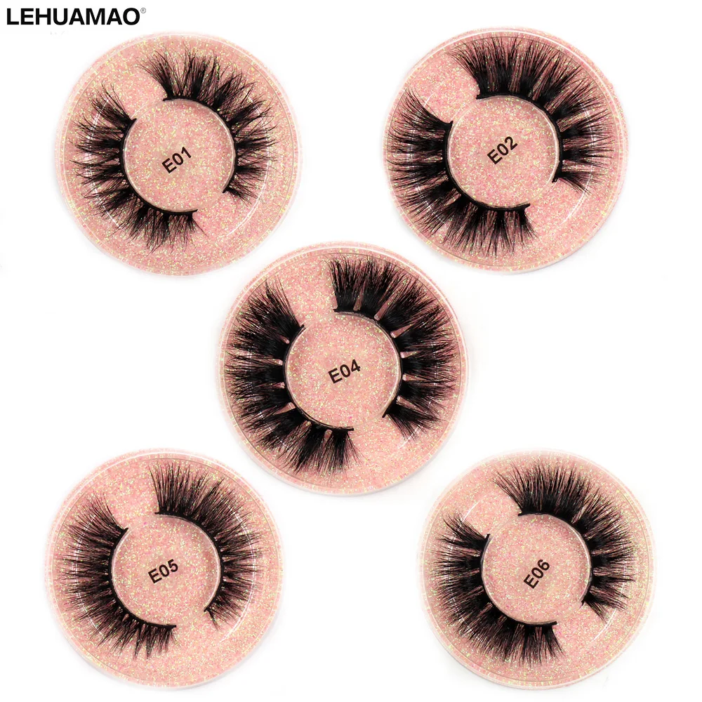 

LEHUAMAO Mink Eyelashes 3D Mink Lashes Thick HandMade Full Strip Lashes Cruelty Free Mink Lashes Cross false eyelashes Makeup