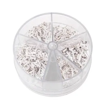 

1900pcs Non-Insulated Wire Connector Ferrules Multi-size Electrical Cable Terminal Copper Tinned Crimp Terminal 0.5mm2-2.5mm2