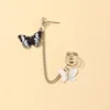 Black clip earring