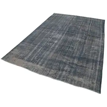 

195x279 Cm Blue Handmade Overdyed Rug-6x9 Ft