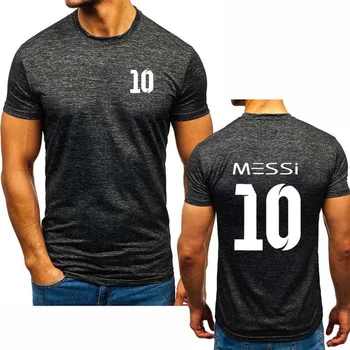 

New 2020 Summer for Messi 10 Printed Short Sleeve Mens Cotton Casual Fashion Slim fit Short Sleeve Crew neck T-Shirt