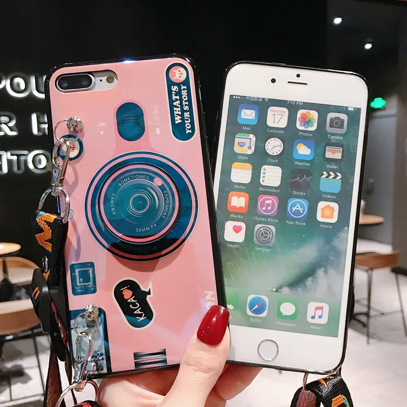 3D камера мягкий чехол для телефона TPU силиконовый iPhone 5 5S X XS XR Max Phone Чехол 6 6S 7 8 Plus