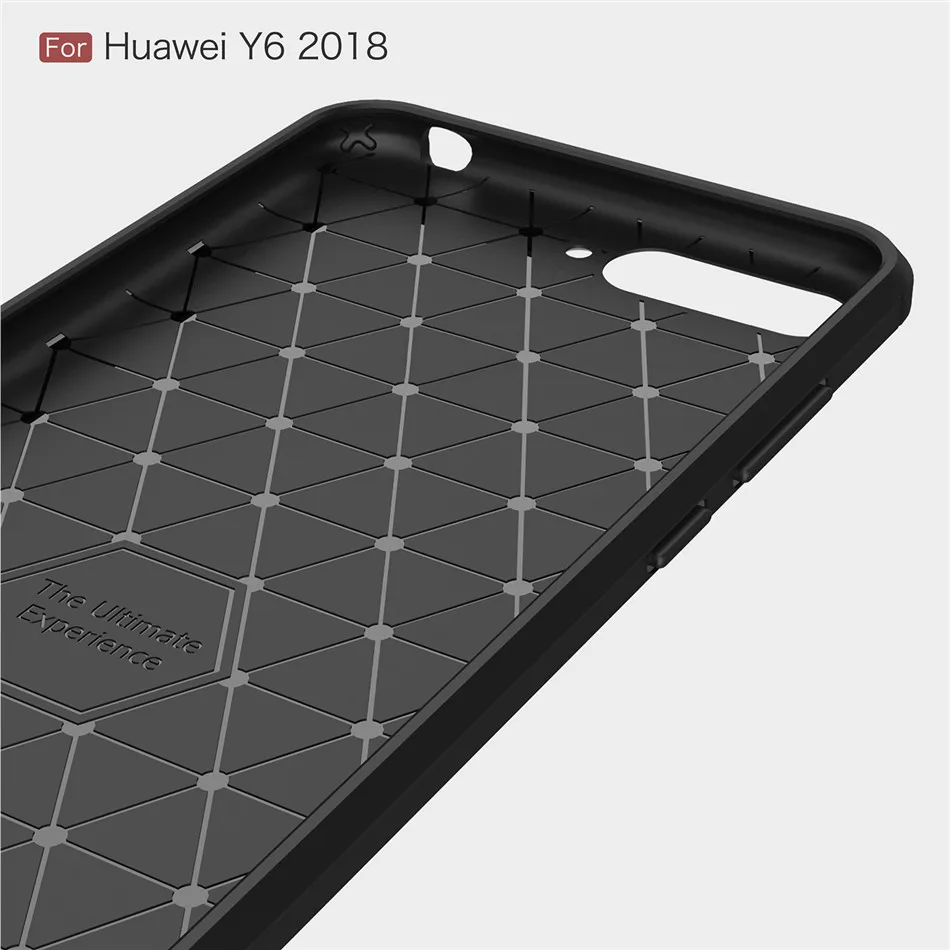 Силиконовый чехол для huawei Y6 Y6 Prime Pro, ударопрочный, из углеродного волокна, мягкий чехол для телефона из ТПУ, чехол для huawei Y6