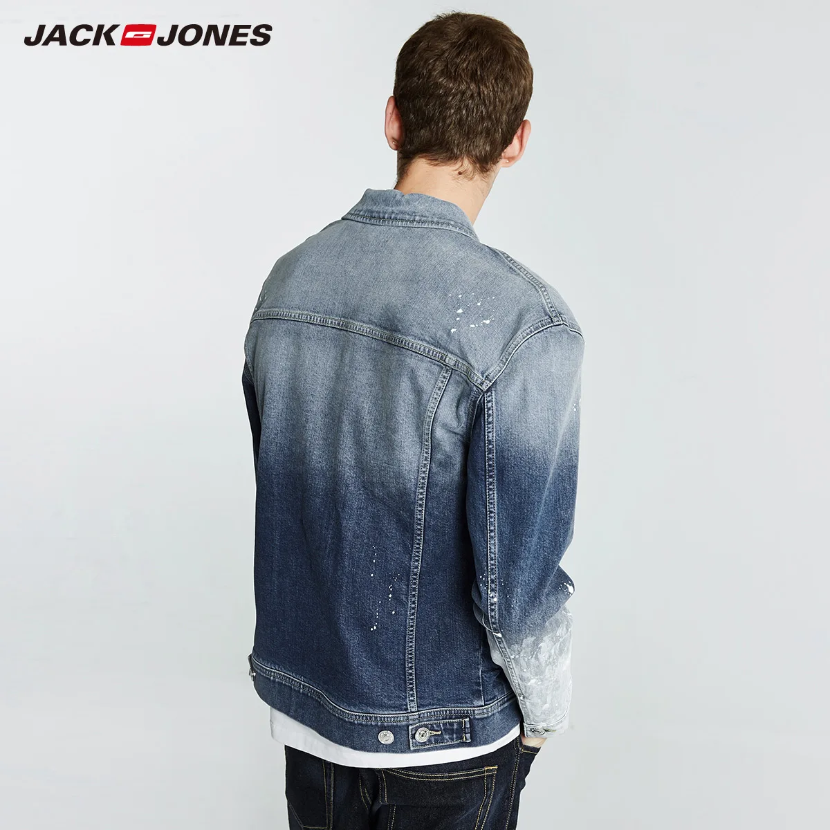 Мужская Повседневная джинсовая куртка Jack Jones 218357501|Куртки| |