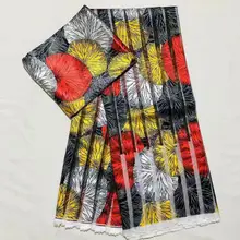 Модальная эластичная атласная шелковая ткань Африканская мягкая восковая ткань с принтом 2 ярда шифон 4 ярда audel modell ИМИТИРОВАННАЯ Анкара ткань 110303