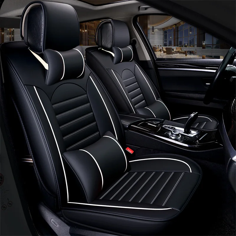 Kalaisike leather Universal Car Seat covers for Dodge all models caliber journey ram caravan aittitude car styling accessories