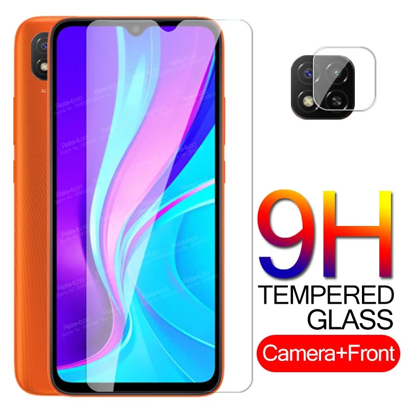 Protección de vidrio Redmi 9C NFC cámara de vidrio para Xiaomi Redmi 9C Protector de pantalla Redmy Redme 9 C de vidrio templado de seguridad película del teléfono