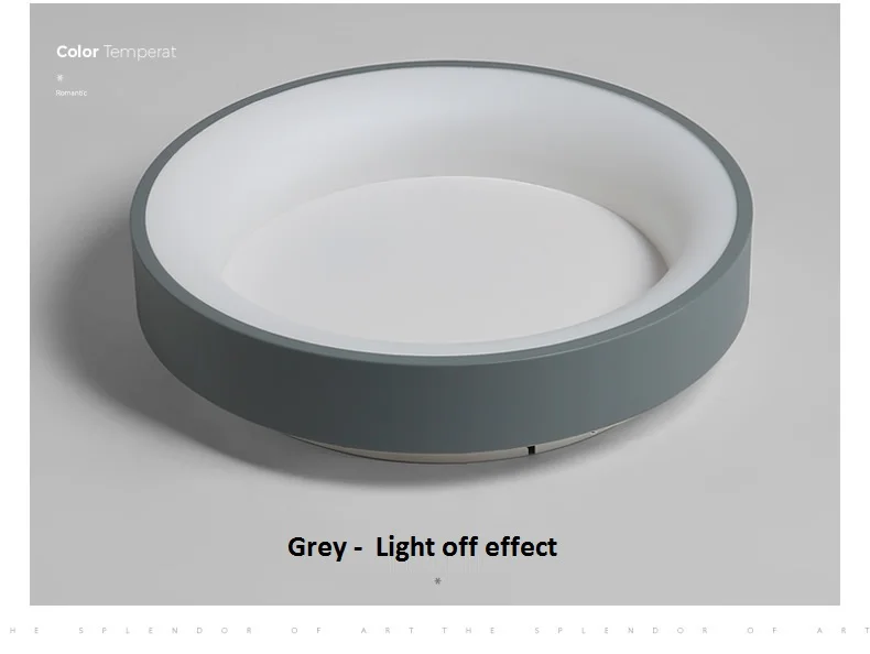 LukLoy Modern Simple Ceiling Lamp Corridor Diameter 45 cm Nordic Ceiling Lights Bedroom 3-Color Light Changeable with RC Lights