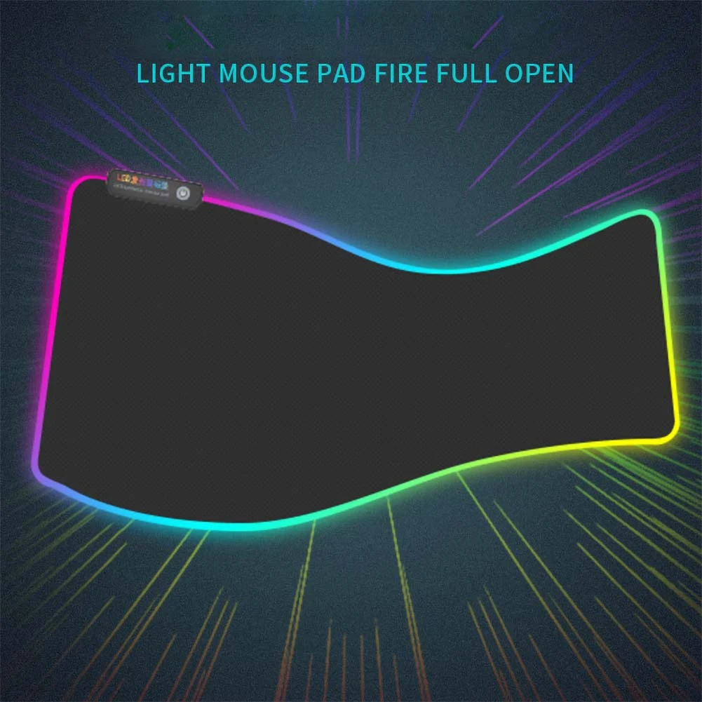 RGB большой коврик для компьютерной мыши коврик для мыши игровая мышка со светодиодной подсветкой коврик RGB геймерский коврик для мыши большой коврик для мыши для клавиатуры мыши стол для компьютера коврик