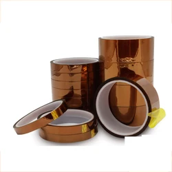 10 rouleaux de ruban adhésif résistant à la chaleur, 3/5/6/7/8/10/12mm x 33 mètres, pour transfert thermique par sublimation, de couleur marron 