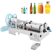 VEVOR-máquina neumática de Llenado de líquidos con boquillas dobles, rellenador de botellas automático comercial para bebidas cosméticas de aceite, 100-1000ML