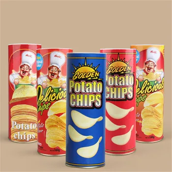 

Funny toys funny potato chips can jump spring snake toy gift April Fool's Day party decoration joke prank trick