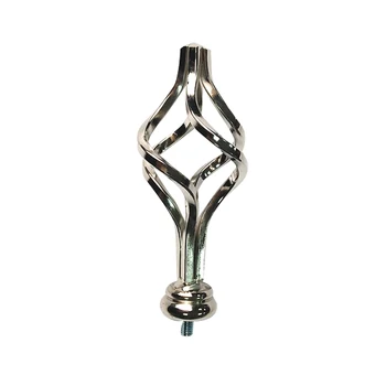 

1pair Curtain Rod Ends Modern Accessories Decorative Finials Hotel Home Hardware Wrought Iron Fixings Head Bedroom Bar