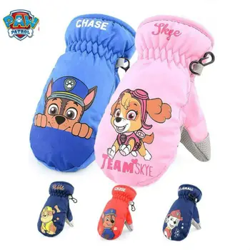 

2020 Winter New Original Paw Patrol children's glove toy chase skye everest marshall toys Ski gloves Kids Christmas gift Doll
