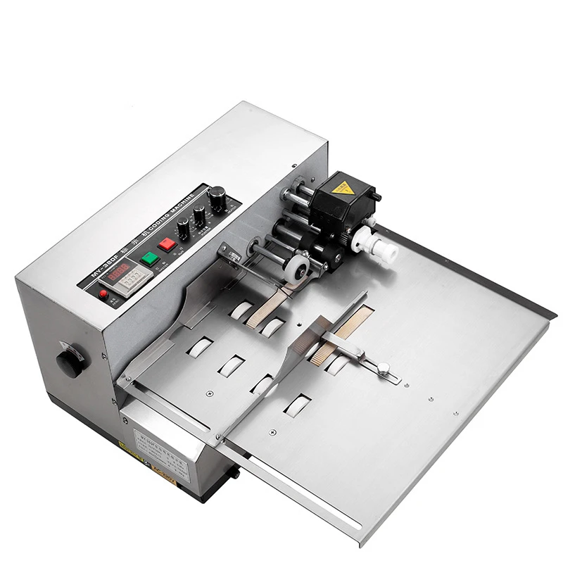 

Stainless Steel Widened Digital Continuous Automatic Ink Wheel Label Coding Printing Machine