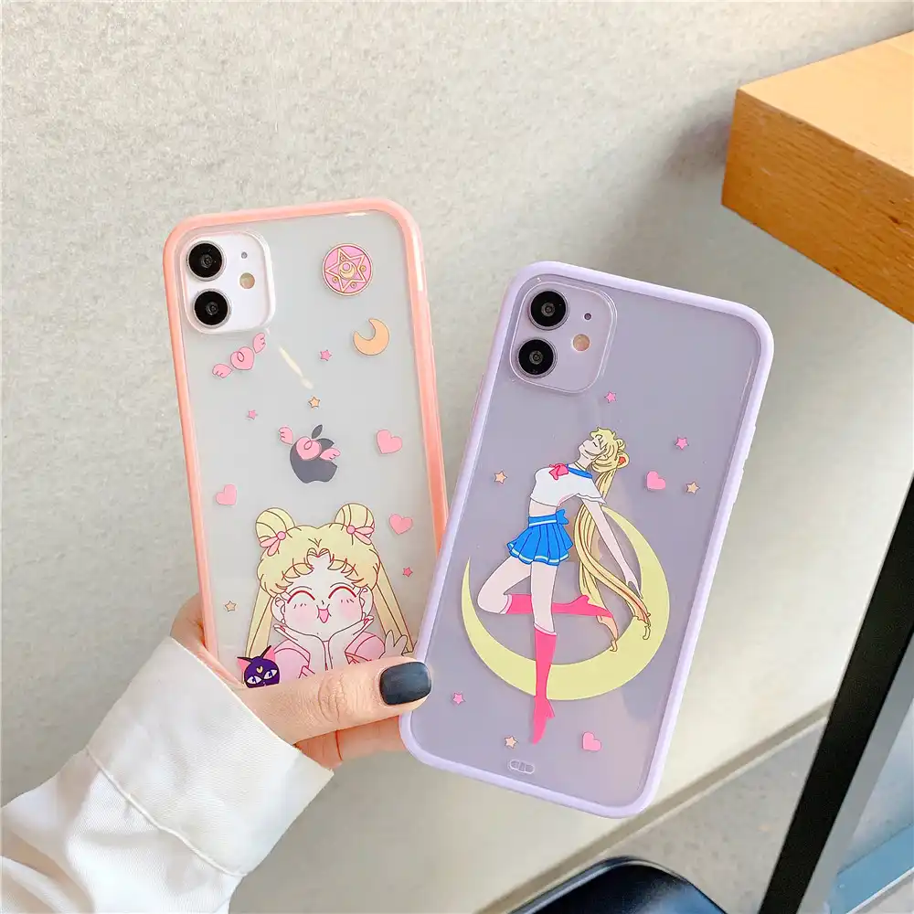 日本アニメ美少女戦士セーラームーン王女電話ケースiphone 7 8プラス11プロx Xs最大xr漫画透明少女カバーfundas フィットケース Aliexpress