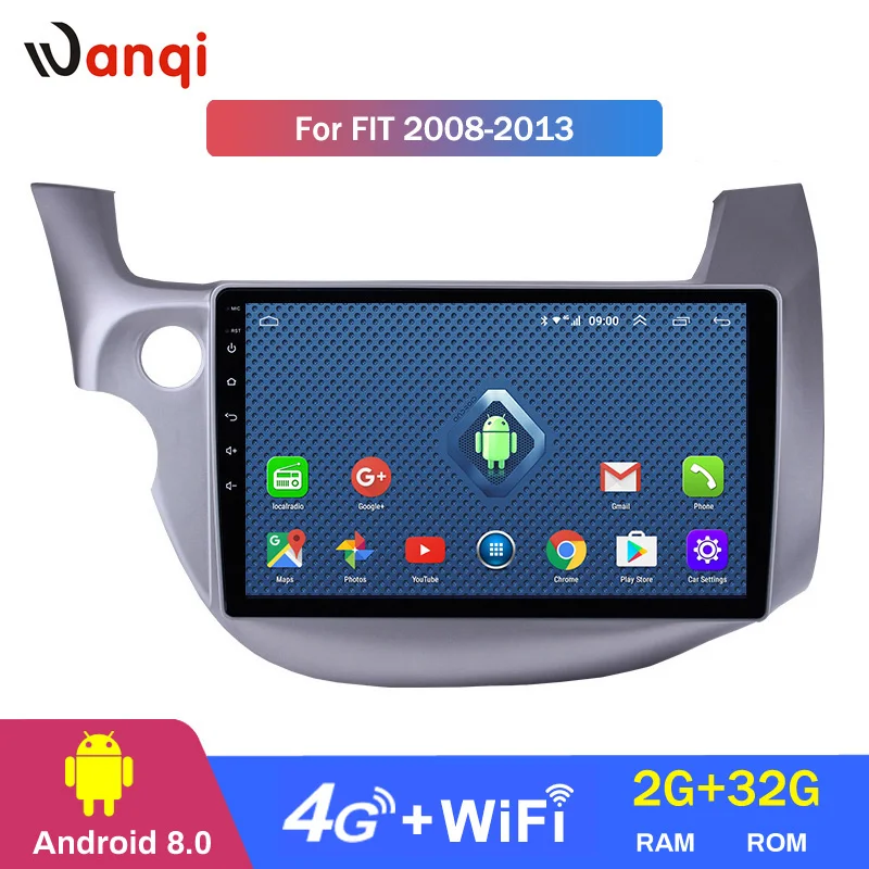 

4G Lte All Netcom 10.1 Inch Full Touch Screen Android 8.0 GPS Navigation For Honda FIT JAZZ 2008-2013 Stereo System