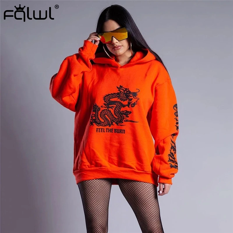 sudadera naranja mujer