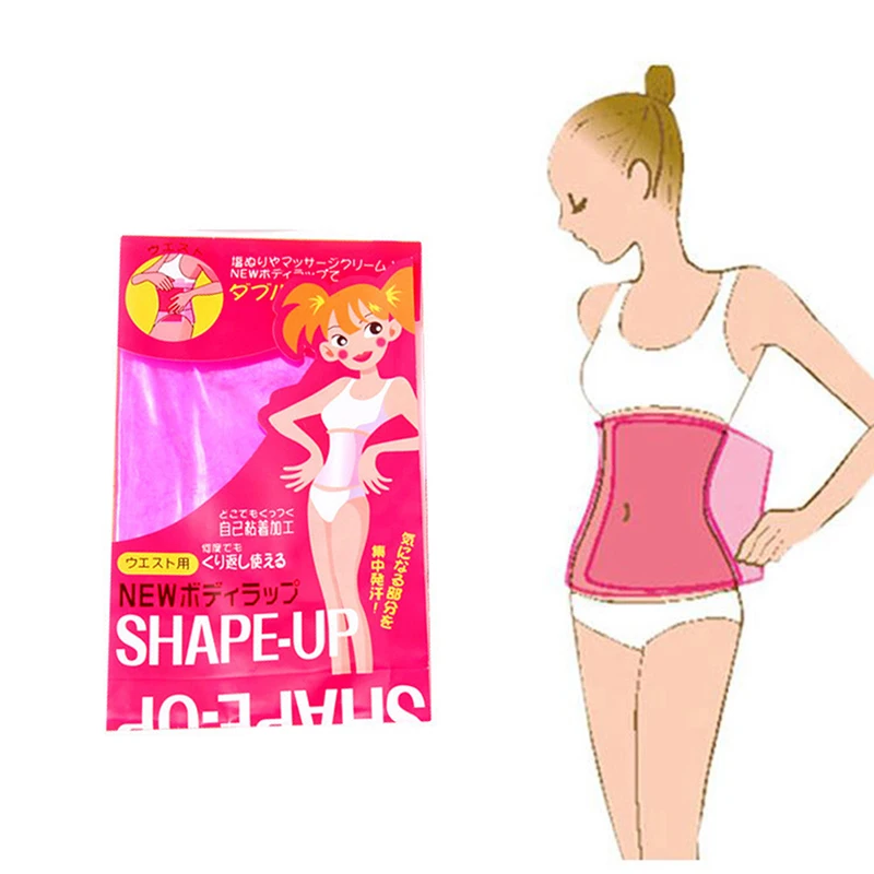 1/2Bag Women Fat Burning Plastic Belt Body Lose Weight Sauna Firm Slimming Belt Waist Wrap Shaper For Body Leg Arm Belly Fitness