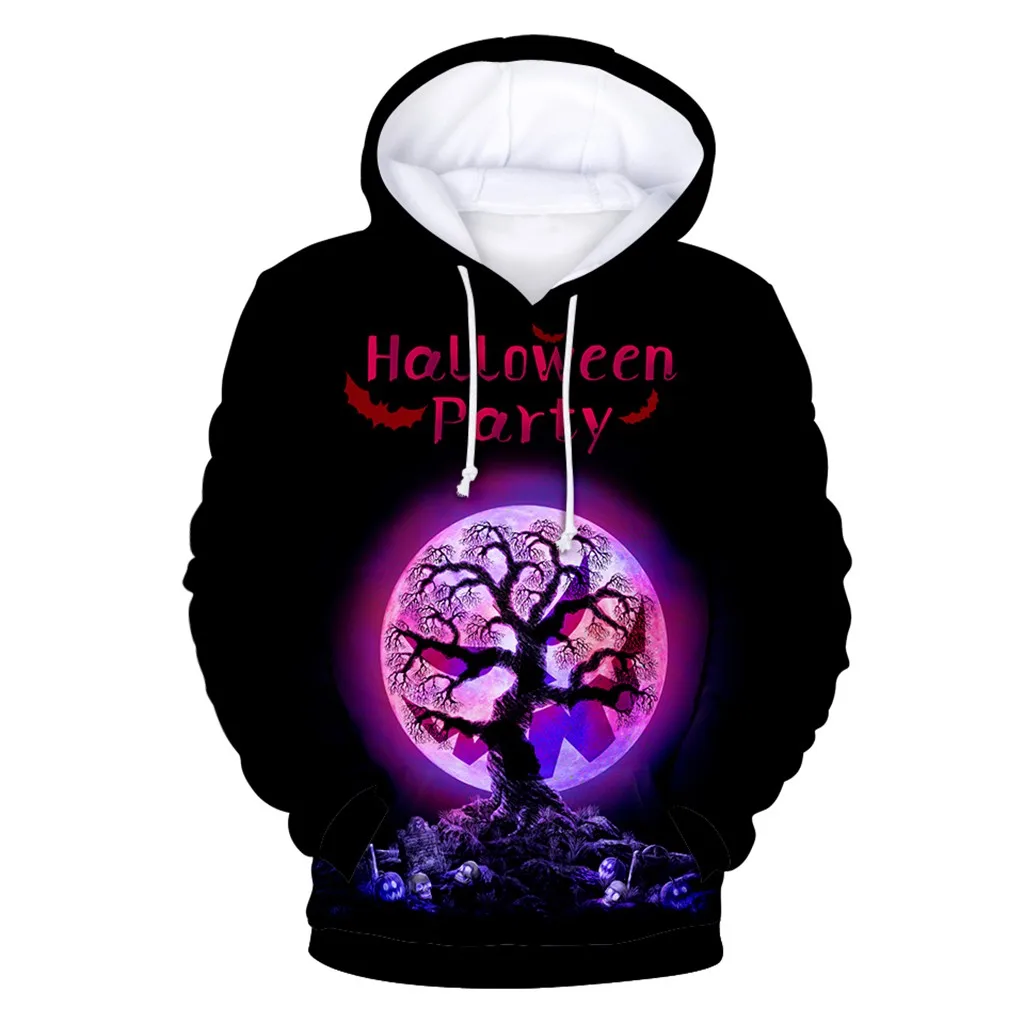 Hoodies And Sweatshirts Halloween Fashion Men Women 3D Print Party Long Sleeve Tops Hooded Sweatshirt Bluzy Damskie sudaderas