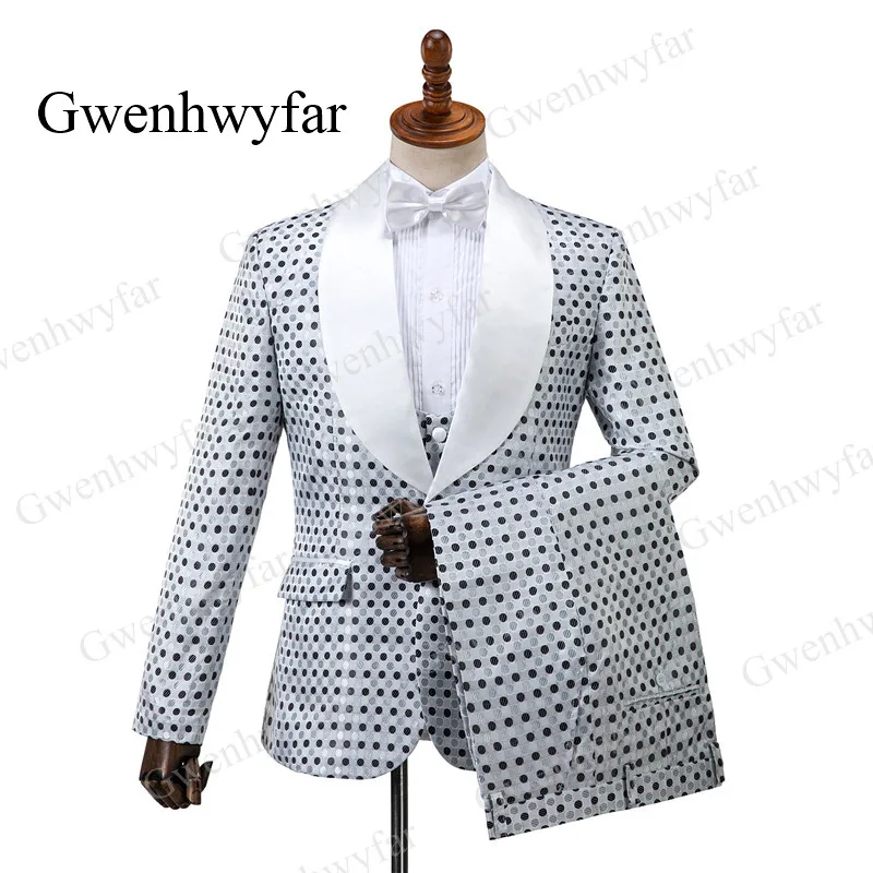 Gwenhwyfar мужской костюм из пятнистой ткани, мужские костюмы, мужские смокинги, вечерние костюмы на выпускной, 3 предмета, пиджак+ брюки+ жилет
