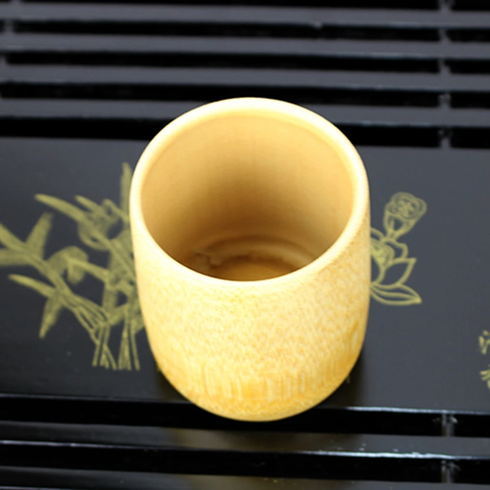 Зеленый натуральный ручной работы бамбуковый подарок изолированный круглый чай вода чайные чашки маленькая чашка бамбуковые чашки кофейная чашка пузырьковый чай