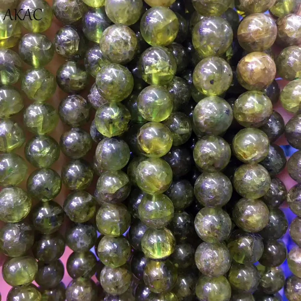 

Approx 7.5-8mm Natural peridot loose beads green peridot loose beads 1strand/set gemstone wholesale