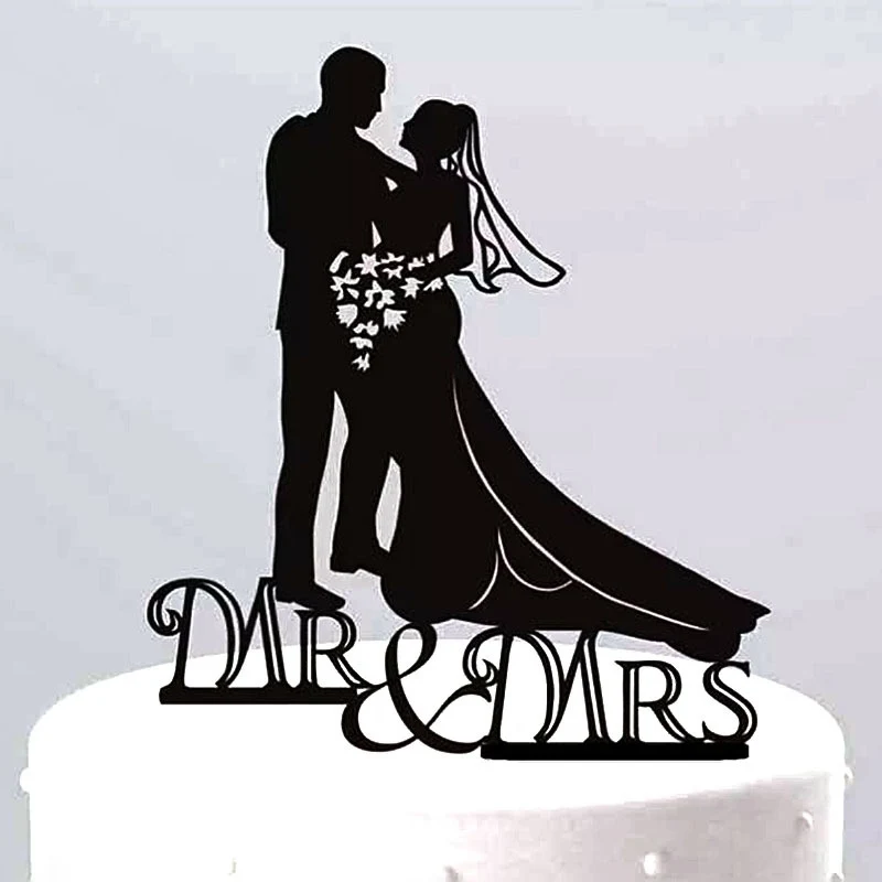 Cake Flags Love Heart Wedding Cake Topper Bride Groom Wedding Party Baking Decor Engagement Supplies cake topper cake decorations cake toppers