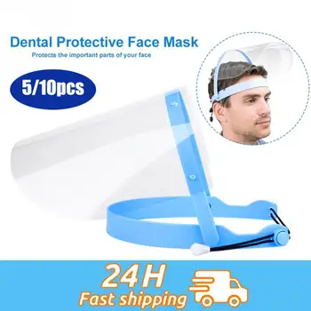 

Anti Droplet Face Shield Protect Eye Full Face Cover Clear Mask Protective Visor Shield Droplet Face mask Anti saliva Respirator
