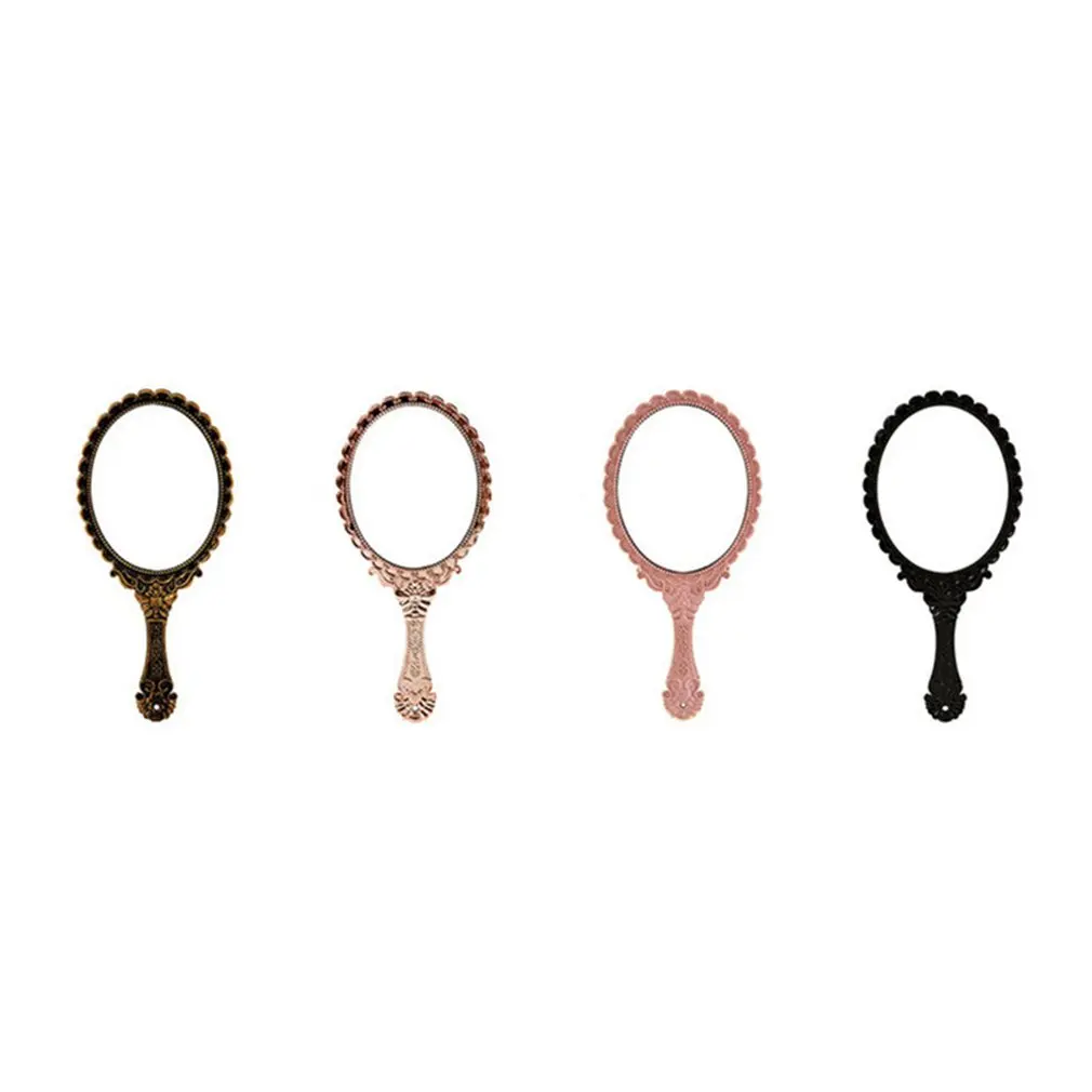 

Creative Retro-Styled Handle Makeup Portable Mirror Makeup Dressing Table Mirror With Handle For Woman Travel