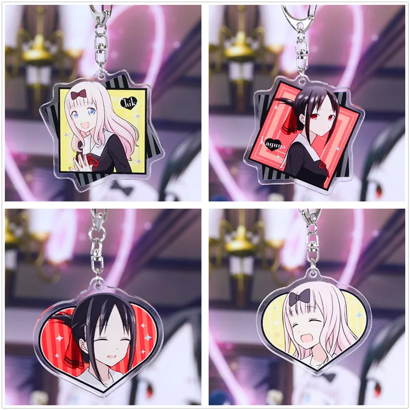 

Anime Kaguya-sama: Love Is War Key Bag Pendants Fashion Cartoon Figure Shinomiya Keychains Keyrings Jewelry Gift