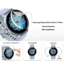 2 шт мягкая ПЭТ Защитная пленка для samsung Galaxy Watch Active 2 Active2 40 мм 44 мм ультратонкая защитная пленка на весь экран
