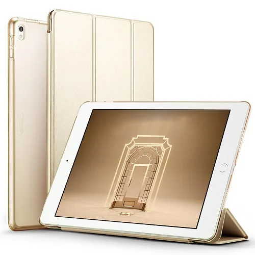 Champagne Gold ESR Yippee цветной Чехол для iPad Pro 10," из искусственной кожи прозрачный Ультратонкий чехол-светильник для задней панели - Цвет: Champagne Gold