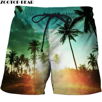 

Sunny Beach 3D Print Summer Surfing Shorts Masculino Pant Printed Board Shorts Men Sport Short Plage Quick Casual Pant