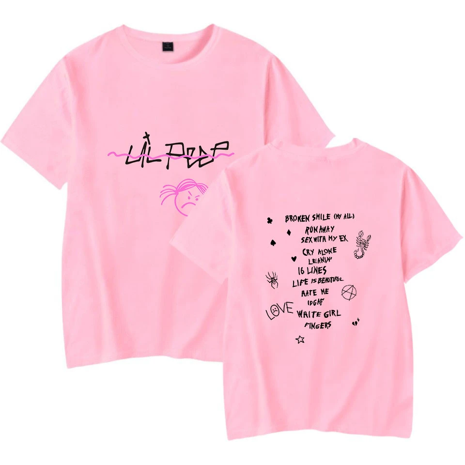 Hellboy shirt lil peep pink Clearance
