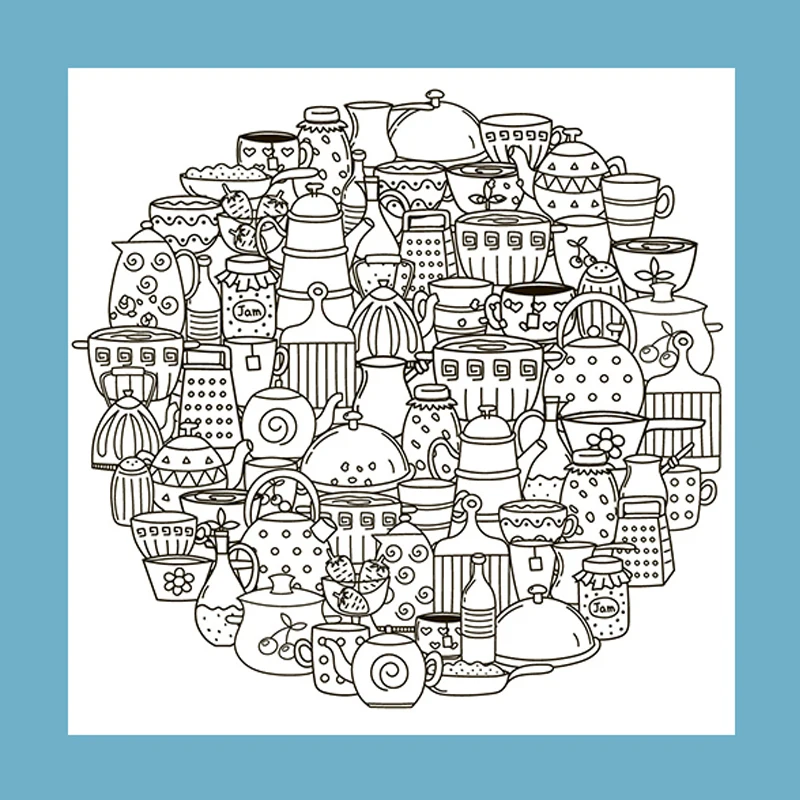 

ZATWBS Teacup collection Clear Stamps For DIY Scrapbooking/Card Making/Album Decorative Rubber Stamp Crafts