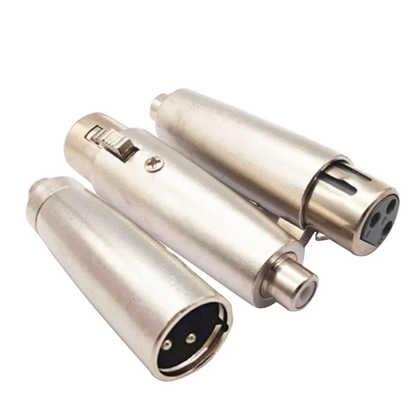 3Pin XLR гнездо женский/штекер RCA штекер Женский адаптер микрофонный усилитель микшер аудио-видео сигнал Трансмиссия конвертер