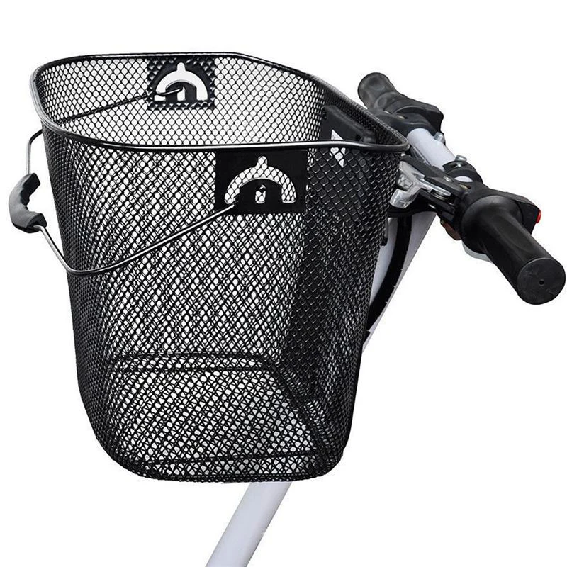 SEWS-металлическая корзина с отверстием для Mtb горный велосипед Велоспорт передняя складная корзина для езды на велосипеде задний багажник быстросъемный шопинг