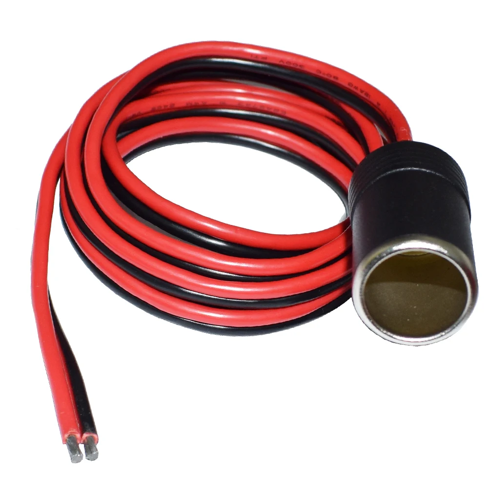 

Female Car Cigar Cigarette Lighter Socket Car Charger Power Cigarette Lighter Female Socket Cable Plug Adapter 12V 30a 150cm