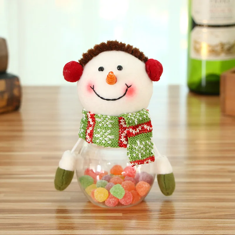 Snowman S Рождественское украшение Рождественская корзина для хранения конфет украшение Санта-Клаус домашнее хранилище корзина украшения для Рождества - Цвет: Snowman S