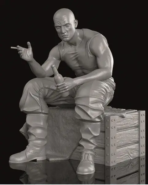 1/35 человек каучуковая фигурка строительный комплект