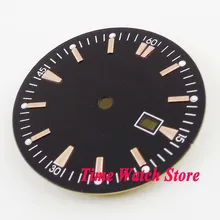 34,8 мм черный окно с датой набора Золотой знаки подходят для MIYOTA 8215 821A Минчжу 2813 4813 движение D64