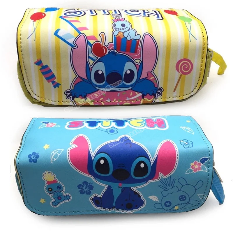Disney-estuches de lápices Lilo & Stitch Kawaii, estuche para bolígrafos, de cosméticos, de papelería para estudiantes, juguetes, regalos de cumpleaños - AliExpress Madre y niños