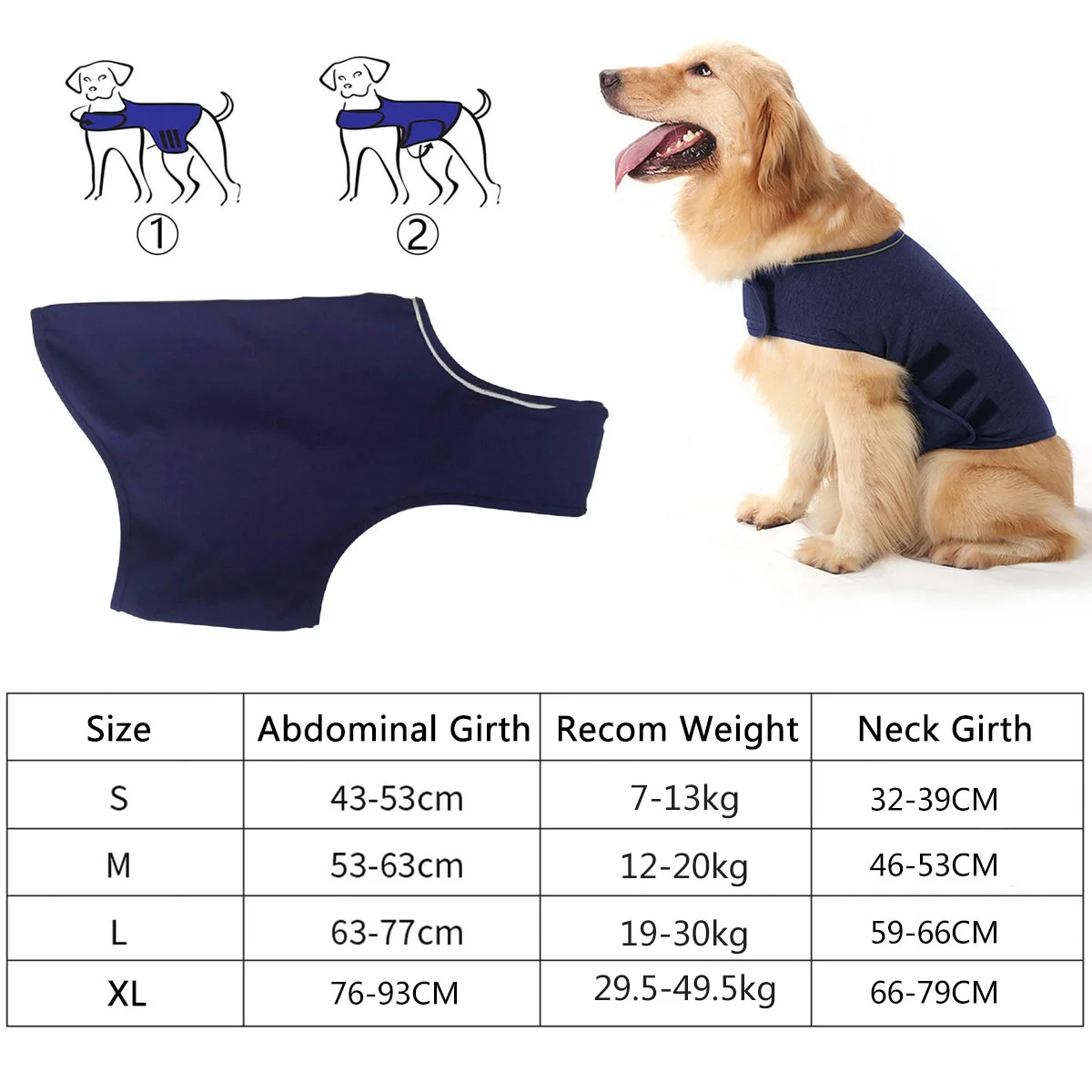 TINGHAO Pet душевная укупорочная Одежда для собак Домашние животные товары для щенков питомцев тревога спокойная куртка для собак Защита тела жилет для собак