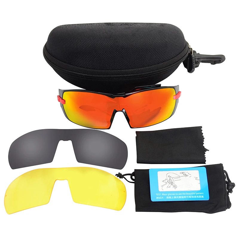 3 линзы поляризованные велосипедные очки для мужчин и женщин спортивные