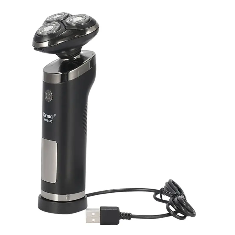 Мужская влажная сухая бритва умная usb зарядка бритва триммер для бороды и лица устройство для мытья тела