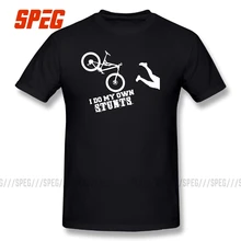 Забавная футболка с коротким рукавом и круглым воротником для горного велоспорта, хлопок, черные футболки